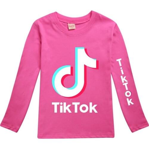 Kids Boys T-shirts Baby Long Sleeve Tops Children Spring Autumn Cotton Tik Tok Kids T-shirt Teenagers Girl T Shirts