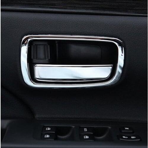 For Mitsubishi ASX Outlander Sport 2013-2018 2019 2020 Car styling Inner Door Handle Bowl Cover Trim Stickers Interior Moulding