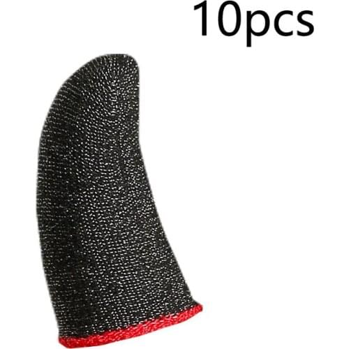 FULL-10Pcs Finger Sweat Proof Gaming Sleeves Waterproof Gaming Sleeves Thumbs Finger Sleeve Game Controller Finger Cover