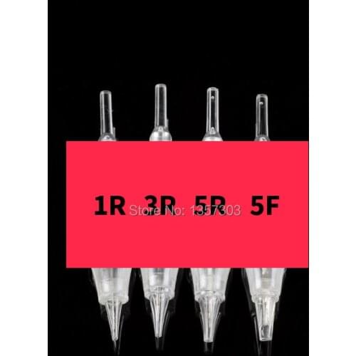 30pcs professional high quality permanent makeup needles 1R 3R 5R 5F cartridge tattoo needle for tattoo machine pen -B5