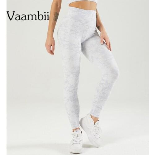 Camo Yoga Pants Seamless Fitness Legging Tights Woman Leggings Woman High Wasit Gym Trousers Knitted Leggings Women Sportwear