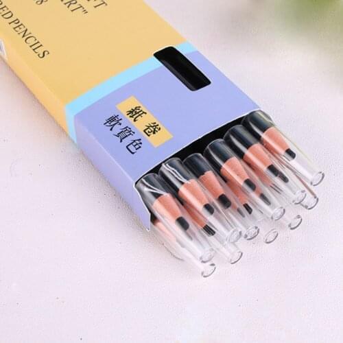 12pcs Black Brown Gray Eyebrow Pencil Waterproof Microblading Eyebrow Pencil Peel-off Water-Resistant 6688 Permanent Makeup