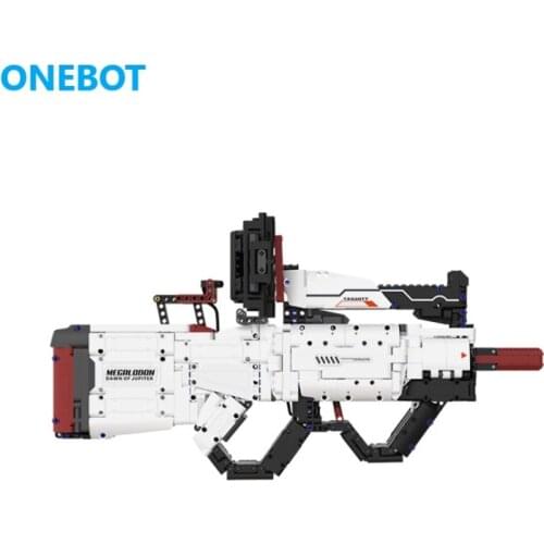 Xiaomi ONEBOT building block AR firing assembled shark gun Childrens gift toys Intelligent conductive building block toy gun