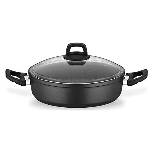 Schafer Eco Granit 2 Piece Flat Cookware 26 cm Gray Interior Surface Coating: Granite