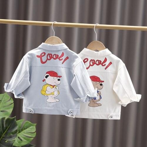 Boys Jacket Baby Girls Denim Jacket Jeans 2021 Spring Autumn Childrens Hooded Coat Girl Jacket Top Coat For Kids