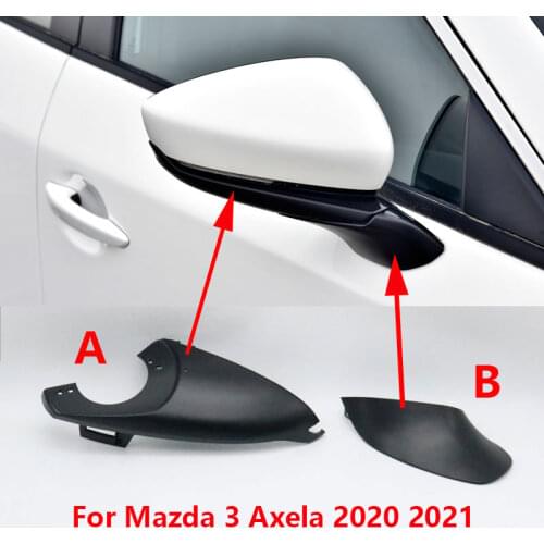 Left Right Car Wing Door Side Mirror Lower Cover Cap Outside Rearview Mirror Shell Housing For Mazda 3 Axela 2020 2021