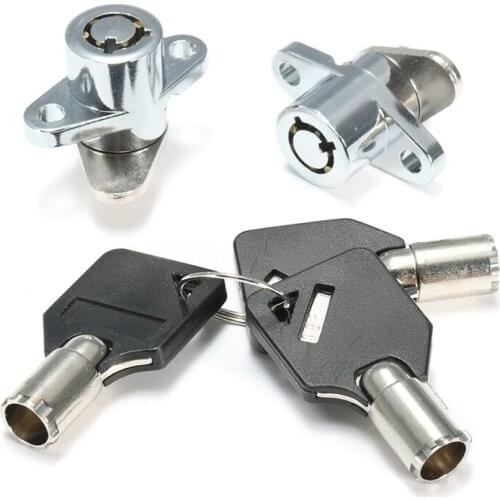 2x Hard Saddlebag Lock 3 Keys Set For Touring Electra Glide Road King New