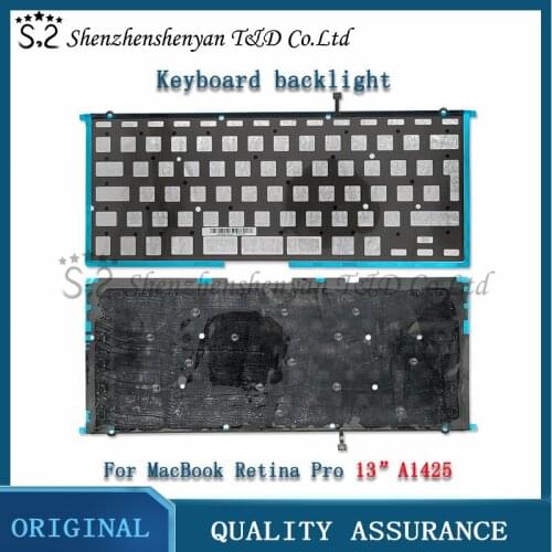 New A1425 Keyboard Backlight UK Layout for Macbook Pro Retina 13 "Late 2012 Early 2013 Keyboard Repair MD212 ME662