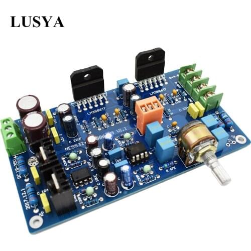 Lusya LM3886 Audio Amplifier Board 68W With servo preamp NE5532 Op amp DC 18-25V A4-016