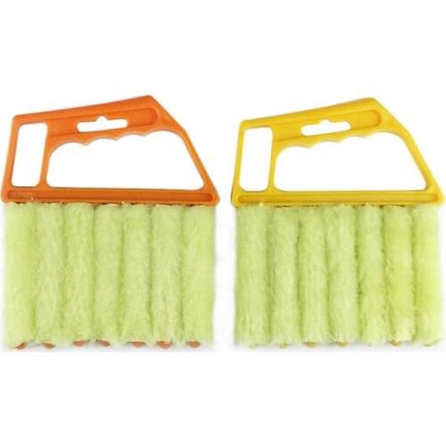 Useful Microfiber Window Cleaning Brush Air Conditioner Duster Cleaner Tools Window Shutter Cleaning Brush Tool