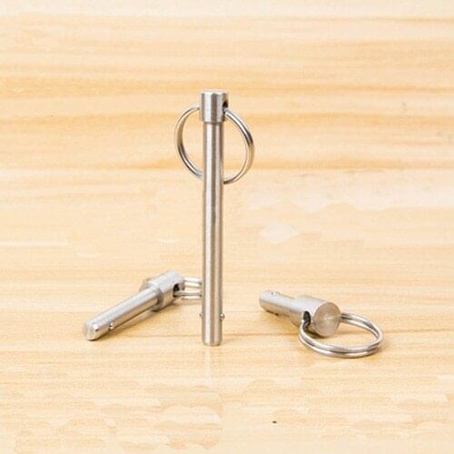 1pcs M6 Double wave beads Spring lock Fixed pin diameter 6mm Springs extruded Ring ball head locking stainless steel 10-100mm L