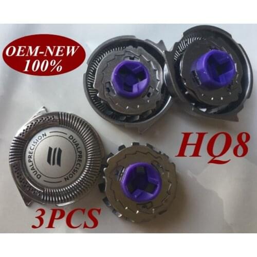 3Pcs NEW Replacement Shaver Head razor blade for Norelco Philips HQ8 AT750 AT751 AT890 AT891 HQ7120 HQ7100 HQ7140 HQ7160 HQ7180