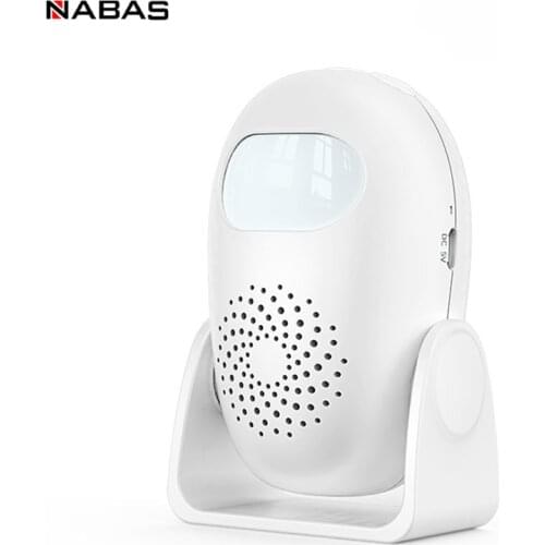 NABAS Smart Infrared Sensor Doorbell PIR Infrared Anti-theft Welcome Multifunction Human Motion Detector For Shop Home Security