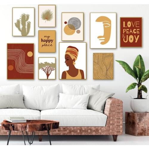 Vintage Cactus Boho Quote Wall Art Canvas Painting Nordic Posters And Prints Wall Pictures For Living Aesthetic Room Decoration