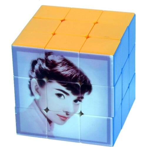 Magic Cube Magnetique UV Printing Buddha Light Palm Speed Cubes Puzzle Cube Stress Reliever Toys Plastic Neo Cube Anti Anxiety
