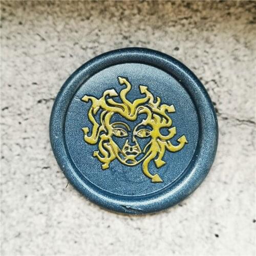 Wax Seal Stamp Medusa Wax Stamp for wedding decoration Sealling stamp Wax Sellos Wood Handle stamps