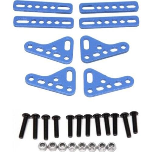 1set CNC Metal Double Shock Absorbers Damper Mount Stand for scx10 trx4 1/10 RC Crawler Car Damper Bracket Parts Accessories