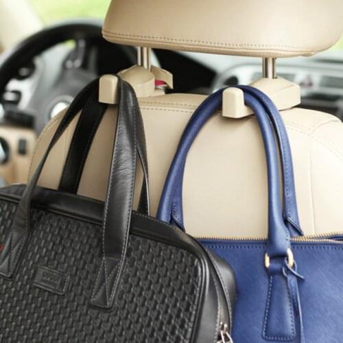 2pcs Car Shopping Bag Holder Seat Hook Hanger For Land Rover LR4 LR3 LR2 Range Rover Evoque Defender Discovery Freelander