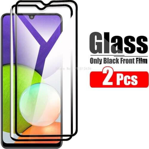 2 Pcs Tempered Glass For Samsung Galaxy A22 Protective Glas For Samsung A22 4G 5G Phone Screen Protector Front Film Galaxi A 22