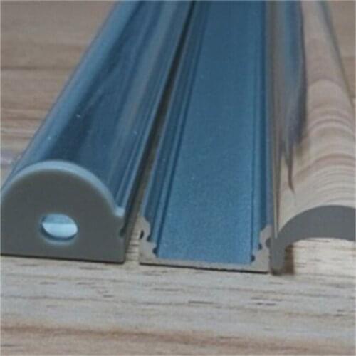 Free Shipping 2m length of Aluminum LED Profile Suitable for LED strips up to 12mm width With Curve Cover& End Caps 60M/OT