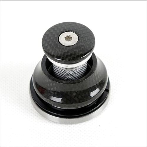MTB Mountain Bike Carbon Fiber Headset Sealed Bearing Head Set Bowls 42-52mm Diameter Conical Headset Tapered Frame
