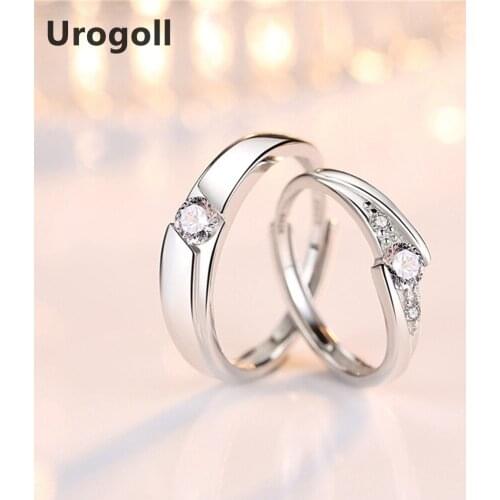 Hot Sale Brand New Fine Jewelry 925 Sterling Silver Rings Luxury AAA Zirconia Rings For Lovers Gifts