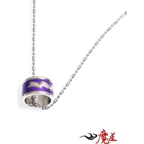 Anime Mo Dao Zu Shi Ring Necklace Zinc Alloy Jiang Cheng Figure Finger Ring Ornament Jewelry Pendant Keychain