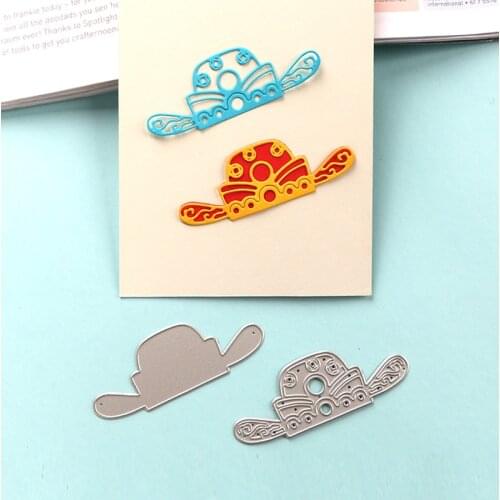 DUOFEN METAL CUTTING DIES Chinese Happy New Year FORTUNE GOD wealth god hat stencil DIY Scrapbook Paper Album 2021 new