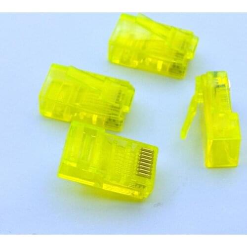 10Pcs high quality RJ45 CAT5 8P8C Modular Plug Computer Network Cable Wire Connector