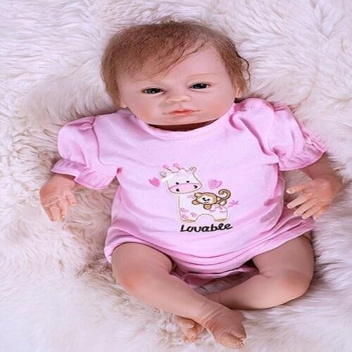 OtardDolls new 45cm Silicone Reborn Baby Doll kids Playmate Gift For Girls Baby Soft Toys For Bouquets Doll Bebe Reborn