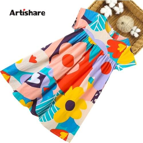 Teenage Girl Dresses Floral Dress Girls Summer Dress For Kids Casual Style Costumes For Girls 6 8 10 12 14