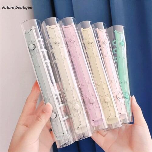 A5 A6 Transparent Pvc Loose-leaf Notebook Cover Photo Organizer 6 Ring Binder Diary Journal Planner Korean School Stationery