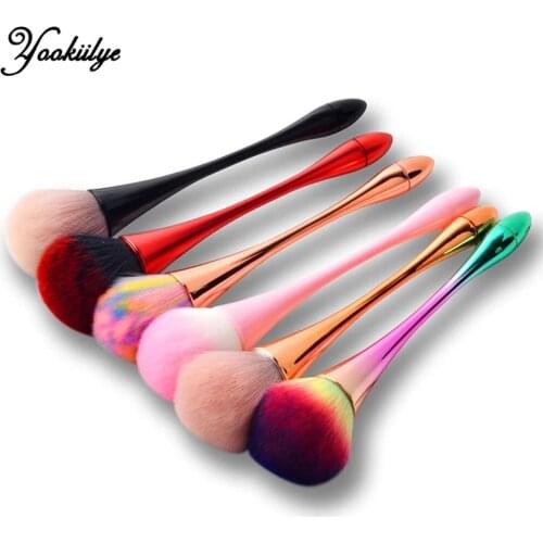 Nail Art Brush Soft Nail Dust Brush UV Gel Nail Polish Nylon Brush For Professional Manicure Nail Art Tool Manicure Dust Cleaner