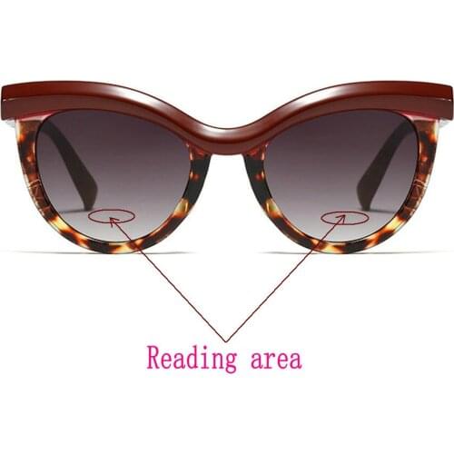 Women Men Retro Fishing Reading Sun Glasses Women Vintage Multifocal Sunglasses Readers Bifocal Cat Sunglasses with Box NX