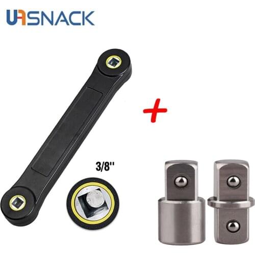 3/8 Inch Universal Extension Wrench Spanner with Adapter Auto Replacement Parts Screw Nut Wrench Automotive Tool Key Wrench Set