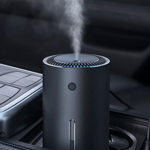 Car Air Humidifier Aluminium Alloy 300mL Air Atomizer LED Aroma Diffuser Home Office Car Air Purifier Spray Nano Mute Air Care