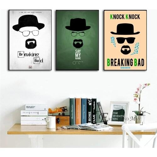 Vintage Breaking Bad Abstract TV Show Picture On The Wall Canvas Painting Posters And Prints Poster Decorative Home Decor Plakat
