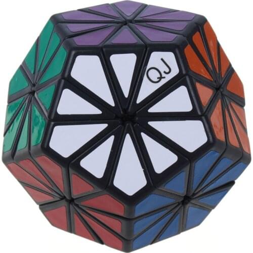 QiJi Chrysanthemum Magic Cube QJ Megaminxeds Cubo Magico Professional Neo Speed Cube Puzzle Antistress Toys For Children