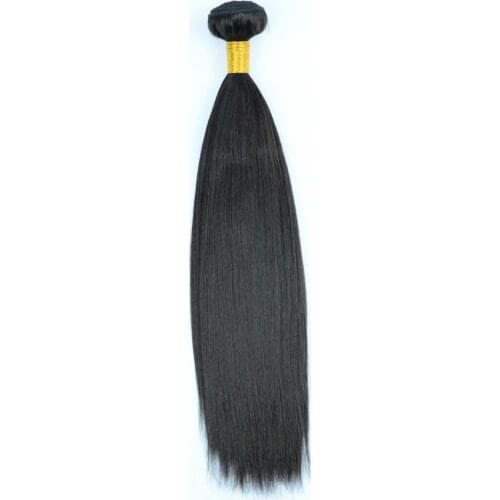 Free Shipping! Adorable Synthetic Hair Extension Weave Bundles Hair -Yaki Straight 10-26inch Heat Resistant Natural Black Single