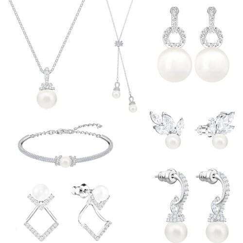 Fashion Ladies Jewelry Pearl Fashion Jewelry Set Lady Earring Necklace and Bracelet Fashion Jewelry