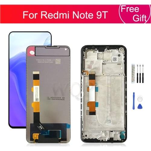 For Xiaomi Redmi Note 9T LCD Display Touch Screen Digitizer Assembly J22 Lcd Replacement Parts 6.53"