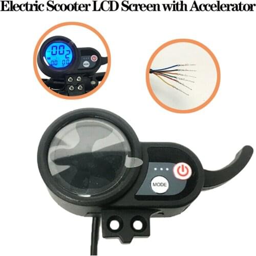 36V/48V/52V/60V Electric Scooter LCD Screen Display with Accelerator for DualMoto