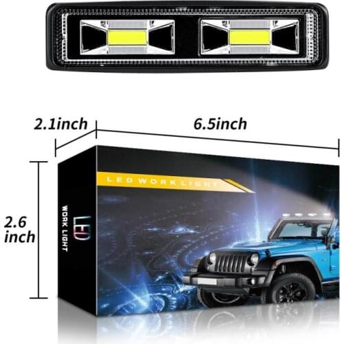 1PC Car Light 12V 48W LED Work Light Spot Lamp For Off-road 4WD SUV ATV