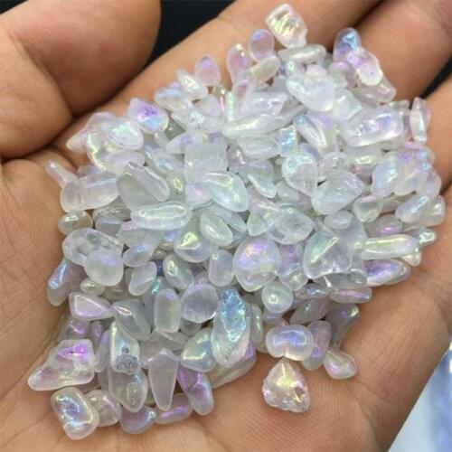 100g Beautiful Natural Moonstone Gravel Quartz Crystal Mineral Samples