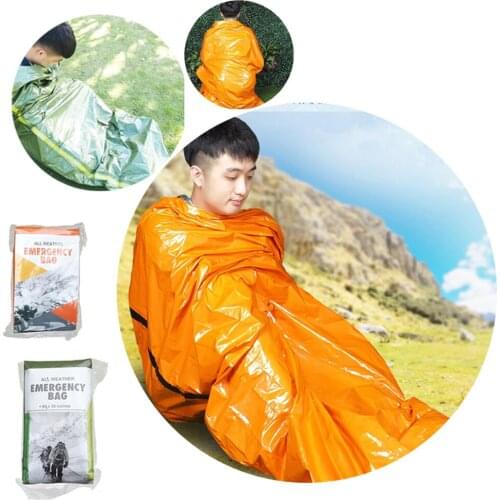 2*0.92m Emergency Survival Sleeping Bag Lightweight Waterproof Emergency Blanket Thermal Keep Warm Outdoor Camping