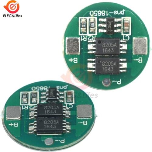 5PCs Dual MOS Battery Protection 18650 Lithium Li-ion Battery High Voltage Detection Circuit Module Board Overcurrent Detection