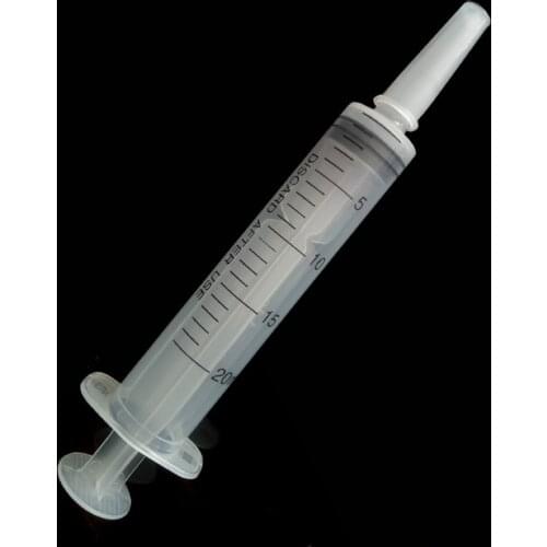 5Pack 20ML Large Syringe With Measurement No Needle Plastic Syringe Dispensing for Empty Lip gloss Tube