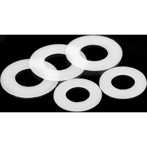50Pcs M5 M6 M8 M10 M12 POM Polyoxymethylene Washers hard plastic flat Washer High-strength insulation Gasket 10mm-20mm OD
