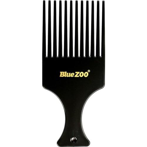 BlueZOO Men Vintage Wide Teeth Oil Head Back Aircraft Comb Hair Styling Tool