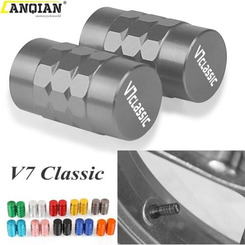 For MOTO GUZZI V7Classic V7 Classic 2008-2016 2015 2014 Motorcycle Accessories Wheel Tire Valve Cap Tyre Rim Stem Airdust Covers